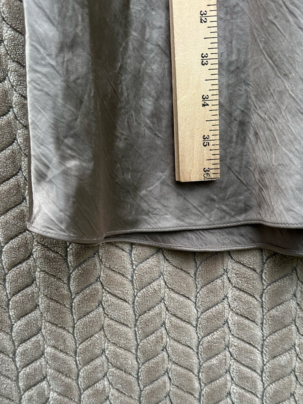 Aritzia Babaton Slip Skirt Size 6 Taupe Satin Midi Bias Cut Minimalist Capsule - Picture 9 of 10
